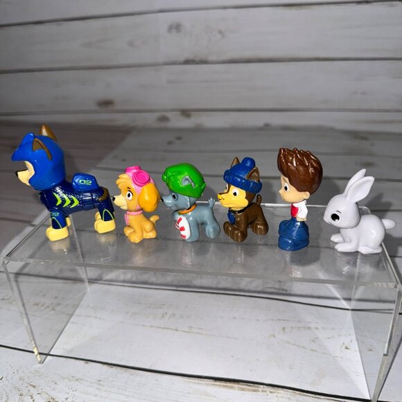 Paw Patrol Mini Figure Set Of 6 Characters - Chase Skye Rocky Ryder & Bunny - Picture 2 of 10